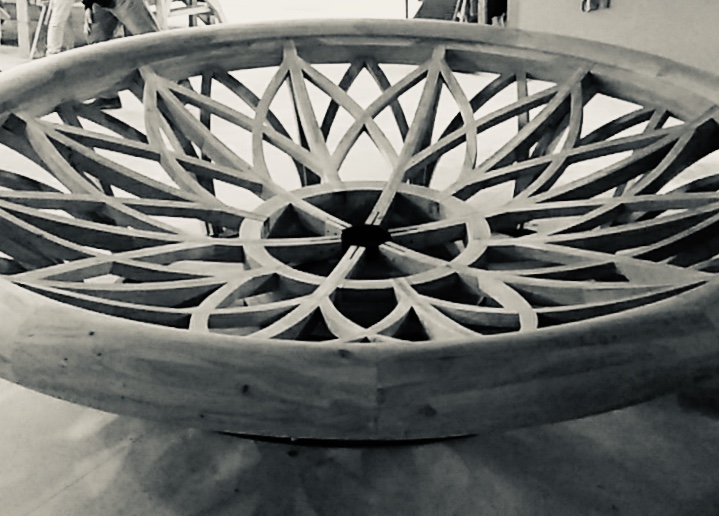 Fontaine en bois du voyage à Nantes par l&rsquo;atelier berlingot